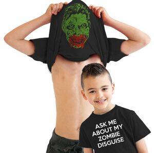 Zombie Flip Up Kids T-Shirt